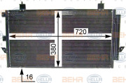 8FC 351 343-374 HELLA kondenzátor klimatizácie 8FC 351 343-374 HELLA