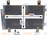 8FC 351 343-784 HELLA kondenzátor klimatizácie 8FC 351 343-784 HELLA