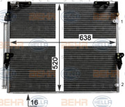 8FC 351 344-151 HELLA kondenzátor klimatizácie 8FC 351 344-151 HELLA