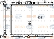 8MK 376 700-231 HELLA chladič motora 8MK 376 700-231 HELLA