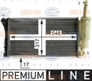 8MK 376 700-281 HELLA chladič motora 8MK 376 700-281 HELLA