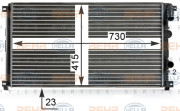 8MK 376 700-314 HELLA chladič motora 8MK 376 700-314 HELLA