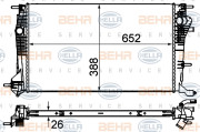 8MK 376 700-391 HELLA chladič motora 8MK 376 700-391 HELLA