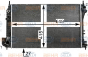 8MK 376 700-441 HELLA chladič motora 8MK 376 700-441 HELLA