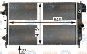 8MK 376 700-451 HELLA chladič motora 8MK 376 700-451 HELLA