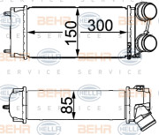 8ML 376 700-514 HELLA chladič plniaceho vzduchu 8ML 376 700-514 HELLA