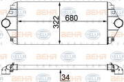 8ML 376 700-544 HELLA chladič plniaceho vzduchu 8ML 376 700-544 HELLA