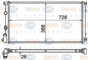 8MK 376 700-651 HELLA chladič motora 8MK 376 700-651 HELLA