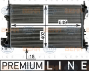 8MK 376 700-661 HELLA chladič motora 8MK 376 700-661 HELLA