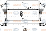 8ML 376 700-674 HELLA chladič plniaceho vzduchu 8ML 376 700-674 HELLA