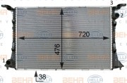 8MK 376 701-341 HELLA chladič motora 8MK 376 701-341 HELLA