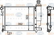 8MK 376 701-684 HELLA chladič motora 8MK 376 701-684 HELLA