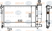 8MK 376 701-694 HELLA chladič motora 8MK 376 701-694 HELLA