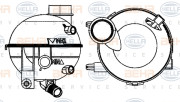 8MA 376 702-414 HELLA vyrovnávacia nádobka chladiacej kvapaliny 8MA 376 702-414 HELLA