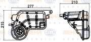 8MA 376 702-454 HELLA vyrovnávacia nádobka chladiacej kvapaliny 8MA 376 702-454 HELLA