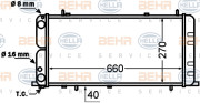 8MK 376 705-731 HELLA chladič motora 8MK 376 705-731 HELLA