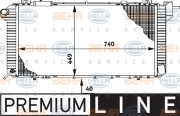 8MK 376 706-001 HELLA chladič motora 8MK 376 706-001 HELLA