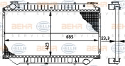 8MK 376 706-441 HELLA chladič motora 8MK 376 706-441 HELLA