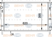 8MK 376 706-631 HELLA chladič motora 8MK 376 706-631 HELLA