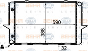 8MK 376 706-741 HELLA chladič motora 8MK 376 706-741 HELLA