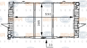 8MK 376 706-751 HELLA chladič motora 8MK 376 706-751 HELLA