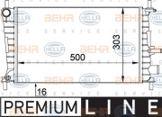 8MK 376 707-321 HELLA chladič motora 8MK 376 707-321 HELLA