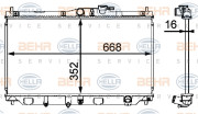 8MK 376 708-131 HELLA chladič motora 8MK 376 708-131 HELLA