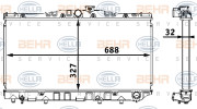 8MK 376 708-181 HELLA chladič motora 8MK 376 708-181 HELLA