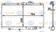 8MK 376 708-261 HELLA chladič motora 8MK 376 708-261 HELLA