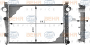 8MK 376 710-284 HELLA chladič motora 8MK 376 710-284 HELLA