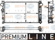 8MK 376 710-291 HELLA chladič motora 8MK 376 710-291 HELLA