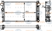 8MK 376 710-294 HELLA chladič motora 8MK 376 710-294 HELLA