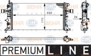 8MK 376 710-321 HELLA chladič motora 8MK 376 710-321 HELLA