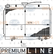 8MK 376 710-531 HELLA chladič motora 8MK 376 710-531 HELLA