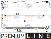 8MK 376 710-591 HELLA chladič motora 8MK 376 710-591 HELLA