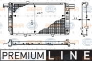 8MK 376 711-091 HELLA chladič motora 8MK 376 711-091 HELLA