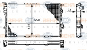 8MK 376 711-114 HELLA chladič motora 8MK 376 711-114 HELLA