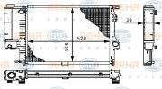 8MK 376 711-121 HELLA chladič motora 8MK 376 711-121 HELLA