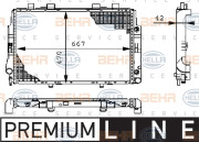 8MK 376 711-171 HELLA chladič motora 8MK 376 711-171 HELLA