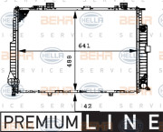 8MK 376 712-401 HELLA chladič motora 8MK 376 712-401 HELLA