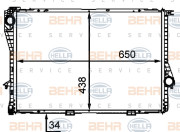 8MK 376 712-494 HELLA chladič motora 8MK 376 712-494 HELLA