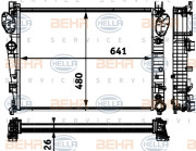 8MK 376 712-594 HELLA chladič motora 8MK 376 712-594 HELLA