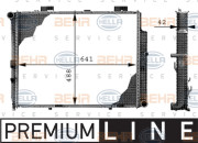 8MK 376 712-641 HELLA chladič motora 8MK 376 712-641 HELLA