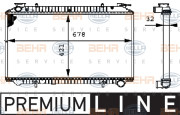 8MK 376 712-721 HELLA chladič motora 8MK 376 712-721 HELLA