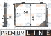 8MK 376 712-751 HELLA chladič motora 8MK 376 712-751 HELLA