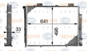 8MK 376 712-754 HELLA chladič motora 8MK 376 712-754 HELLA