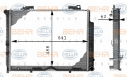 8MK 376 712-771 HELLA chladič motora 8MK 376 712-771 HELLA