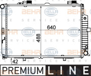 8MK 376 712-781 HELLA chladič motora 8MK 376 712-781 HELLA