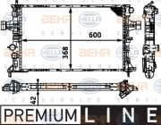 8MK 376 713-001 HELLA chladič motora 8MK 376 713-001 HELLA