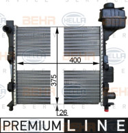 8MK 376 713-031 HELLA chladič motora 8MK 376 713-031 HELLA